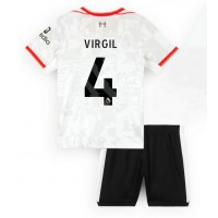 Maglie da calcio Liverpool Virgil van Dijk #4 Terza Maglia Bambino 2024-25 Manica Corta (+ Pantaloni corti)